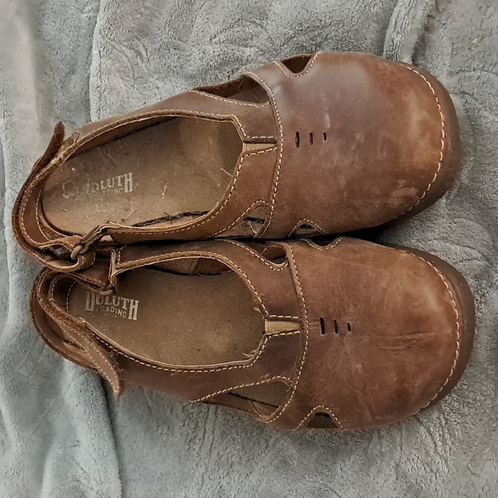✨️MDuluth Trading Co Women's Andina 57423 Brown Leather Clog Slingback Size 8.5M